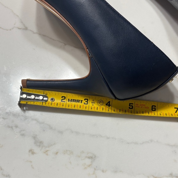 BCBGeneration Dark Blue Heels with Metallic Accent - Picture 9 of 14